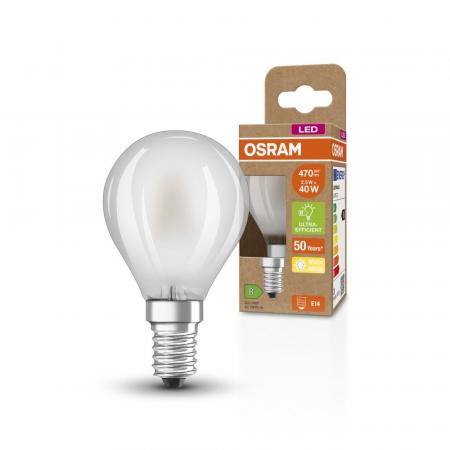 Osram E14 LED Tropfenlampe CLASSIC besonders effizient 2,5W wie 40W 2700 K warmweißes Licht matt